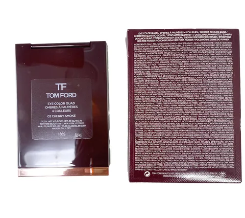 Miniatura 3 de Tom Ford Edición limitada Cherry Collection Eye Color Quad - 02 Cherry Smoke- 0.35 oz / 10 g