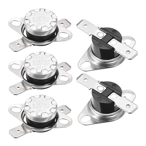 Miniatura 31 de uxcell KSD301 Termostato 32.0 °F/32 ° F 10 A Normalmente Cerrado N.C Ajuste Snap Disc Interruptor de temperatura para microondas, horno, cafeteras 2