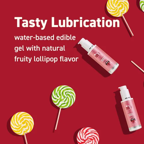 Miniatura 2 de XESSO Fruity Lollipop - Gel lubricante oral comestible con sabor a piruleta, 4 onzas líquidas, ingredientes hipoalergénicos para hombres, mujeres