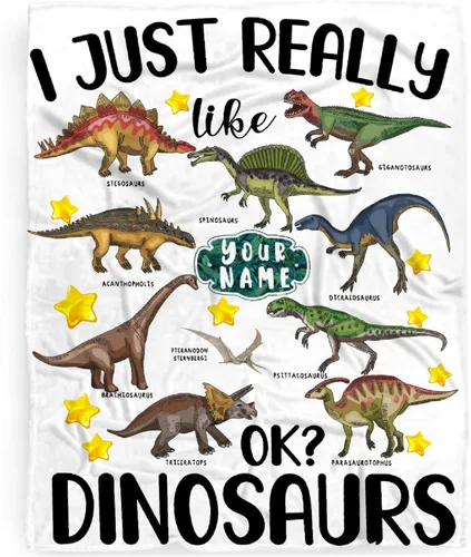 Miniatura 26 de Manta de bebé de esqueletos de dinosaurios de neón retro de los años 80, regalos para niños y niñas, decoración de dinosaurios, felpa suave