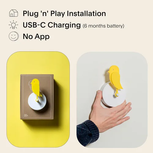 Miniatura 5 de Birdie 2.0 - Monitor de CO2 de diseño interior - Medidor de calidad del aire para el hogar y la oficina - Promueve la salud mental y física