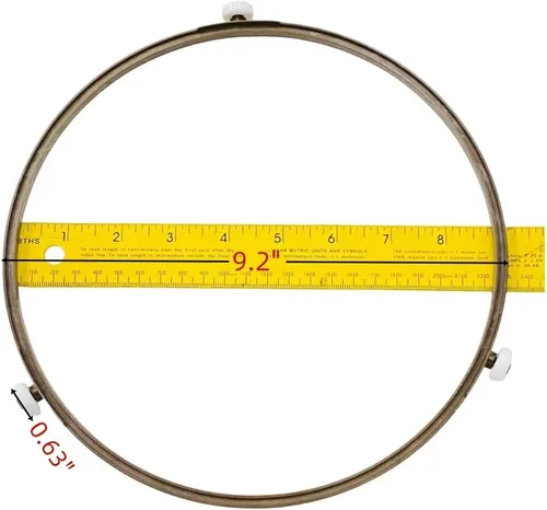 Miniatura 4 de WB02X10806 Anillo giratorio de microondas para GE 3512502300-1, JE1140BD001, JES1142SJ01, JES1142SJ03, JE1160BD001, JES1344SK03, JES1142WD05