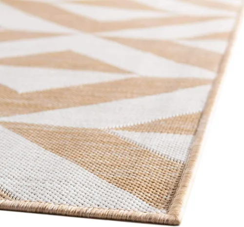 Miniatura 7 de Unique Loom Jill Zarin Outdoor Collection - Alfombra rectangular (2 pies 2 pulgadas x 3 pies 1 pulgadas, rectangular, beige y marrón)