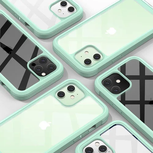 Miniatura 6 de Diaclara Diseñada para iPhone 12/12 Pro, cuerpo completo resistente con protector de pantalla integrado sensible al tacto, antiarañazos, parachoques