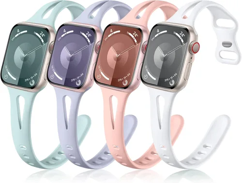 Miniatura 8 de Getino Compatible con Apple Watch Band 1.57, 1.49, 1.61, 1.65 pulgadas iWatch Series 11, 10, 9, 8, 7, 6, 5, 4, 3, 2, 1 SE, para mujeres, correas