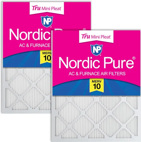 Miniatura 62 de Nordic Pure Filtros de aire para horno MERV 6 de 18 x 25 x 1 pulgadas (tamaño real: 17 1/2 x 24 1/2 x 3/4), color verde poliéster MERV 6, reduce