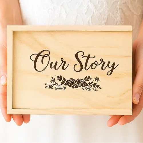 Miniatura 12 de Koyal Wholesale Caja de recuerdo grabada para álbum de fotos de boudoir solo para tus ojos, regalo de despedida de soltera para novia futura boda