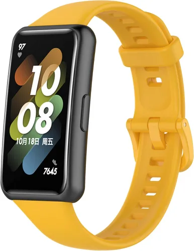Miniatura 9 de Senter Banda de repuesto de goma suave de liberación rápida para Huawei Band 7 Smart Watch Púrpura