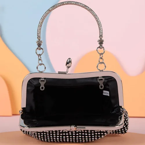 Miniatura 7 de Fawziya Rhinestone Crystal Embrague Lindos bolsos de noche y embragues para las mujeres