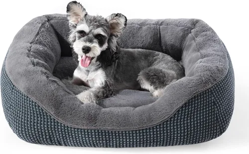 Miniatura 27 de INVENHO Cama para perros pequeños para perros pequeños, camas para gatos de interior, lavable, cama ortopédica para perros, cama cálida suave y Gris