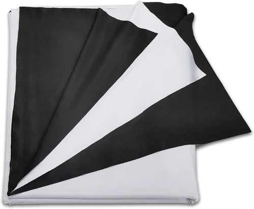 Miniatura 2 de Pantalla de proyector Material elástico de 69 x 123 pulgadas para pantalla de proyección máxima de 150 pulgadas 16:9 DIY, respaldo negro económico