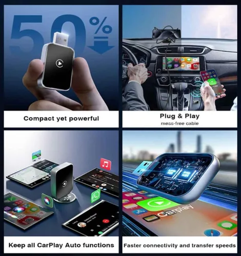 Miniatura 6 de Wireless Carplay Adapter for BMW X5/X6 M 2021 2022 2023 2024 2025, Plug and Play Car Play Wireless Adapter, 2 in 1 CarPlay Accessories, Auto