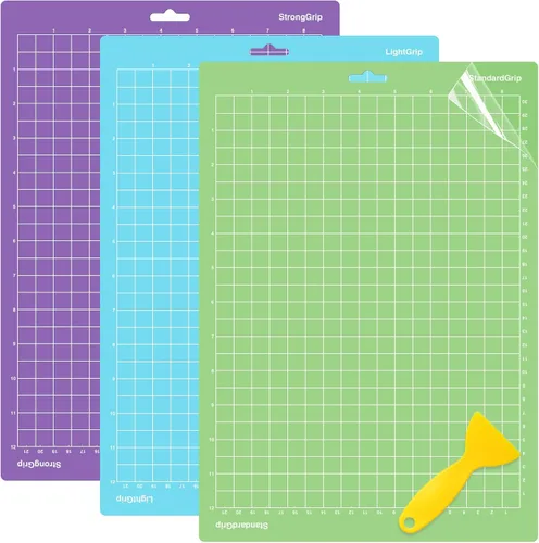 Miniatura 8 de WISYOK Alfombrillas de corte de 12 x 8.5 pulgadas, paquete de 2 alfombrillas adhesivas reutilizables de agarre estándar para manualidades