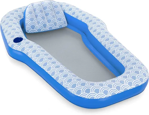 Bestway H2OGO! Flotadores de piscina de felpa de lujo | Salones individuales y dobles y tumbonas para adultos