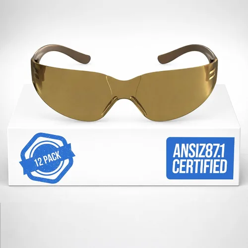 Miniatura 18 de RUGGED BLUE Gafas de seguridad de trabajo para hombres Ansi Z87 certificadas gafas de seguridad para campo de tiro Cristal antiarañazos