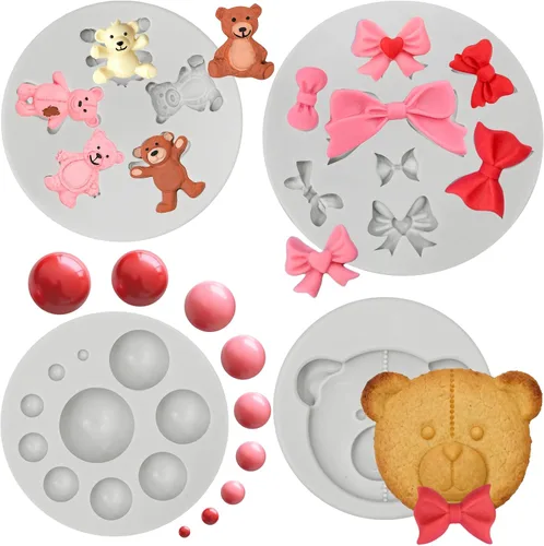 Miniatura 18 de 5 moldes de silicona para números de letras, molde de silicona de hojas de rosa, molde de números del alfabeto para fondant de chocolate, dulces