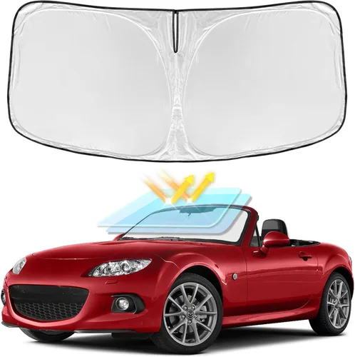 Miniatura 184 de para Dodge RAM 1500 2019-2024 2025 2026 Parasol Parasol para Parabrisas Cubierta - 4 Capas Parasol para Ventana Delantera para RAM1500 2Puertas