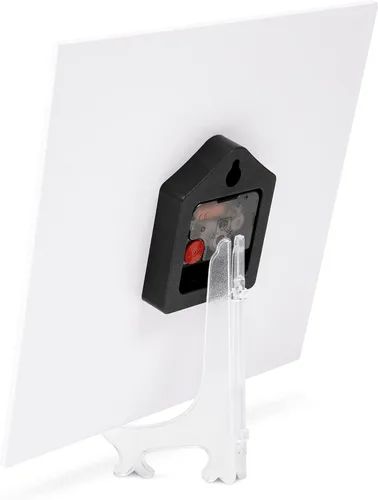 Miniatura 6 de Reloj personalizado cuadrado de pared con fotos personalizables, de 8 pulgadas, decoración silenciosa sin tictac para sala de estar, cocina, baño