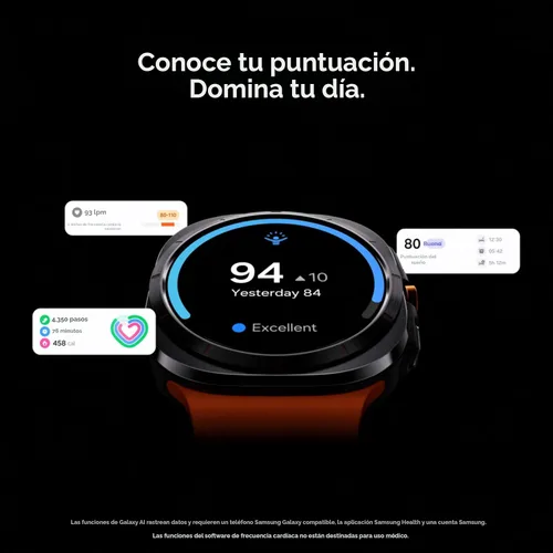 Miniatura 4 de Samsung Galaxy Watch Ultra (2024) 47mm LTE Smartwatch AI con puntuación de energía, consejos de bienestar, seguimiento de frecuencia cardíaca