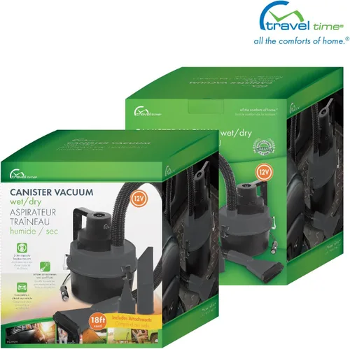 Miniatura 8 de TRAVEL TIME Aspiradora de recipiente húmedo y seco de 12 V, capacidad de 2 litros, universal para la mayoría de vehículos, aspiradora doméstica