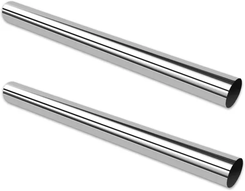 Miniatura 10 de GeilSpace Tubo de escape de acero inoxidable 304 de 2.5 pulgadas, tubo recto universal de 36 pulgadas de longitud, cortable y soldable