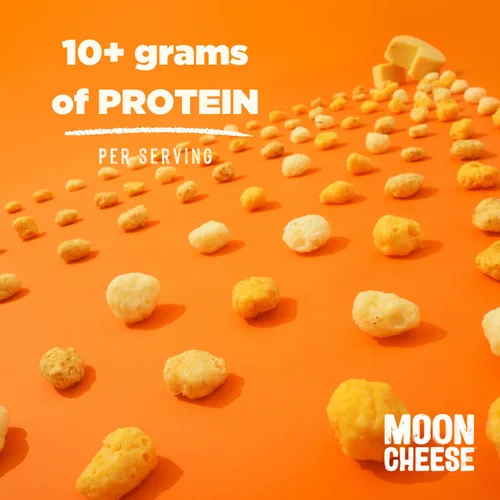 Miniatura 6 de Moon Cheese Cheddar Believe It, 10 onzas, paquete de 2, aperitivo de queso crujiente y rico en proteínas, apto para dieta cetogénica, 100% queso real