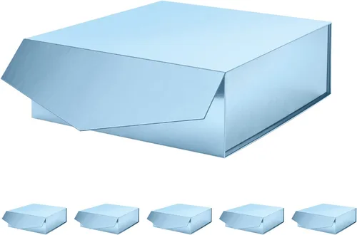 Miniatura 15 de Caja de regalo extragrande con tapas, de 17 x 14.5 x 5.5 pulgadas, caja de propuesta de padrino de boda negra con cierre magnético para todas