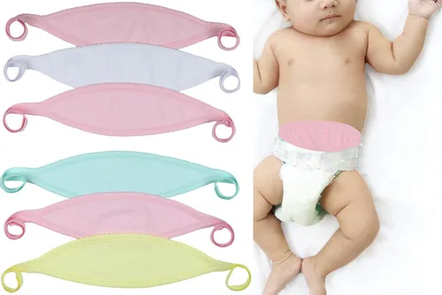 Miniatura 6 de ToBeInStyle Paquete de 3 Cómodas Fajas Abdominales para Bebés Recién Nacidos - Pastel - Talla Única Paquete de 3: Pastel