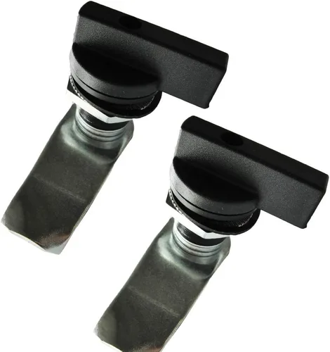Miniatura 6 de WJSKDQ Cerradura de leva de pulgar compensada accionada por el pulgar, 2 unidades, cerradura de leva negra Negro