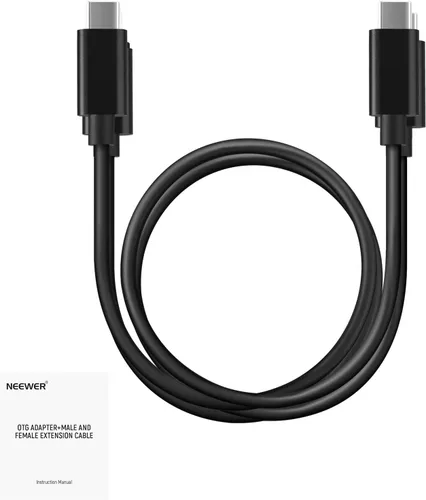NEEWER Paquete de 2 cables OTG, USB C a C y USB C a iOS, cable de salida de audio DAC macho a macho compatible con iPhone, iPad, Android, MacBook,