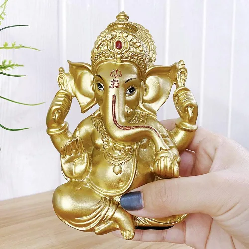 Miniatura 6 de BangBangDa Estatua hindú de Ganesha Diwali Decoración – India Dios Señor Ganesh Ganpati Ídolo indio Hogar Oficina Templo Mandir Puja Decoración