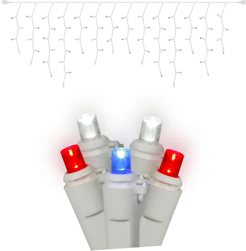 Miniatura 7 de Vickerman El juego de luces cuenta con 70 luces LED en cable blanco con espacio de bombilla de 3.5 pulgadas y espacio de caída de 8 pulgadas, 9