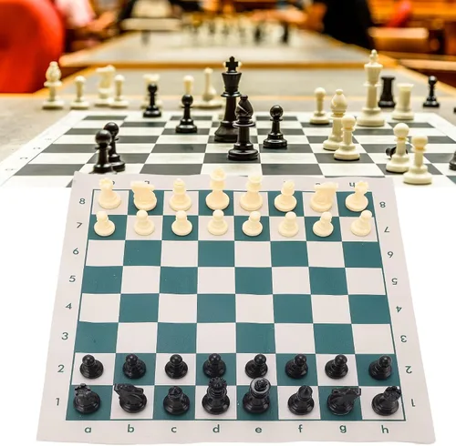 Miniatura 2 de Generic PVC Portable Chess Travel Portable Folding Chess Sets for Indooroutdoor Play Relaxation
