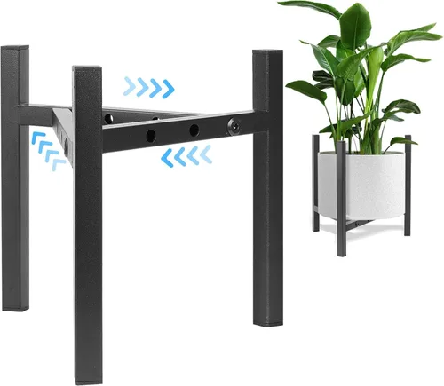 Airpark - Soporte para plantas de interior ajustable, soportes para plantas modernos de metal, soporte para macetas de flores de alta resistencia y