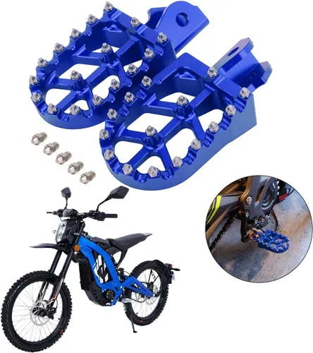 CHANGCHENG Estriberas para moto de cross Estriberas de motocicleta Pedales descansos CNC para Sur Ron Light Bee S/X Segway X260 X160 Talaria Sting