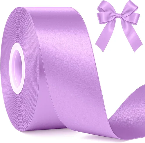 Miniatura 28 de Fullive Cinta rosa de 1 1/2 pulgadas, 30 yardas de cinta rosa para envolver regalos, cintas de satén de poliéster para el día de la madre