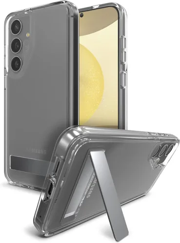 Miniatura 26 de ZAGG Crystal Palace - Funda para Samsung Galaxy S25 con función atril, transparente, protección contra caídas de 13 pies, antiamarilleo, reforzado
