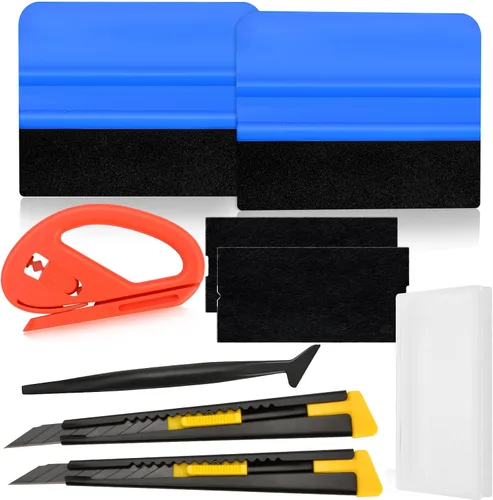 Miniatura 8 de Kit de herramientas de tinte de ventana de automóvil, incluye espátula de fieltro, kit de aplicación de película para ventana, herramientas