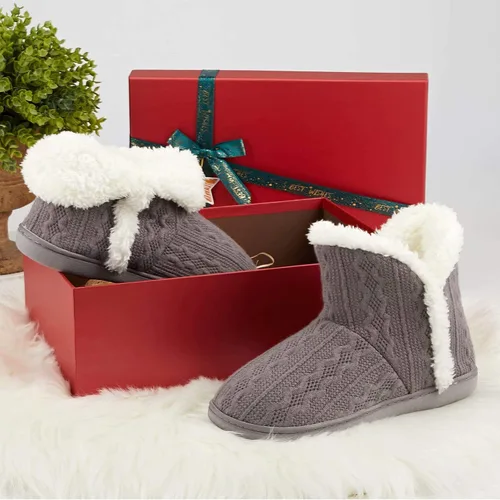 Miniatura 7 de pantuflas abrigadas de felpa, para interiores y exteriores, ideales para el invierno, para mujer, cómodas, botines