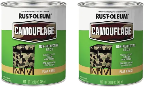 Miniatura 17 de Rust-Oleum 379561 - Pintura especial de camuflaje, cuarto, verde ejército mate, (Paquete de 1)