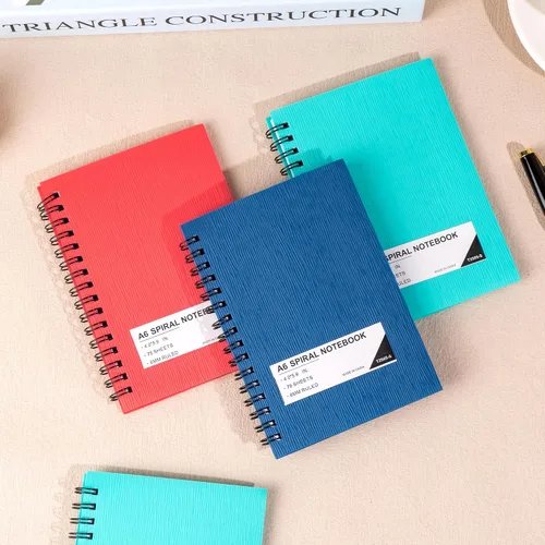 Miniatura 7 de FLYING EAGLE 4x6 Small Spiral Notebook 12 Pack A6 Mini Journal Plastic Hardcover 8mm Ruled Notebook for School Work,Black