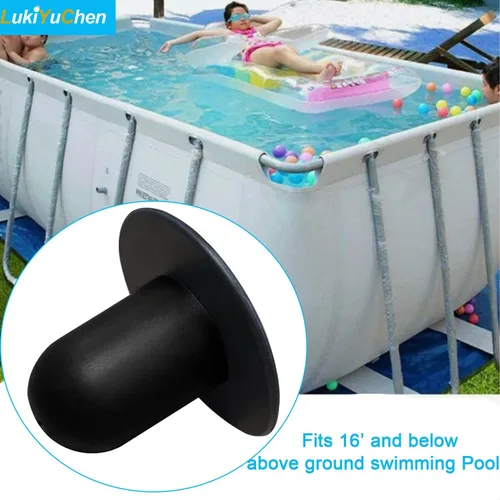 Miniatura 6 de Tapón de tapón de tapón de orificio de filtro de bomba de filtro de piscina sobre el suelo (paquete de 4) Para piscina Intex, reemplazo de piscina