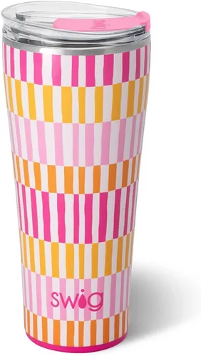 Miniatura 91 de Swig Life - Vaso aislante de 22 onzas, vaso de viaje para café con tapa, taza de café para viaje compatible con portavasos, de acero inoxidable