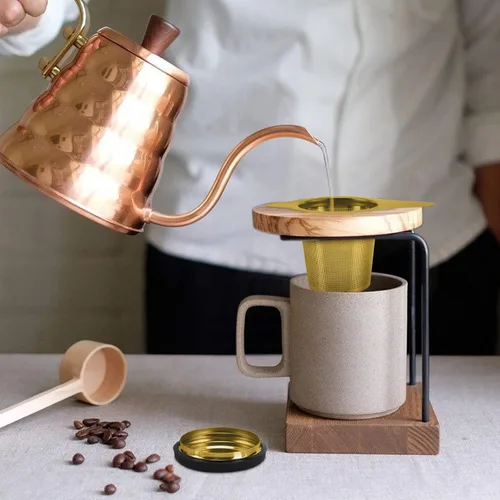 Miniatura 6 de Cesta infusora de té de acero inoxidable, filtro de té con colador pequeño y tapa, difusor de té para té suelto, experiencia superior de preparación
