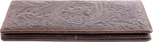 Miniatura 3 de Cartera larga de cuero genuino para mujer