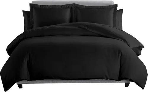Miniatura 10 de Juego de cama de plumón de ganso de 8 piezas, 100% algodón, color gris pardo, tamaño matrimonial, incluye juego de sábanas de 600 hilos + juego