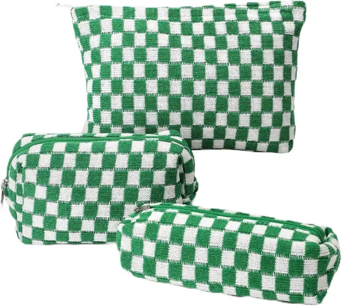 Miniatura 14 de EIMMBD Juego de 6 bolsas de maquillaje de gran capacidad, bolsa de cosméticos de viaje, bolsa de aseo organizadora, bonita bolsa de maquillaje