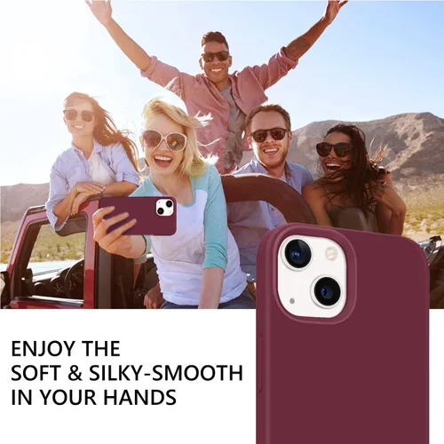 Miniatura 102 de GUAGUA Funda compatible con iPhone 17 Pro Max de 6.9 pulgadas, silicona líquida, goma de gel suave, delgada, forro de microfibra delgada