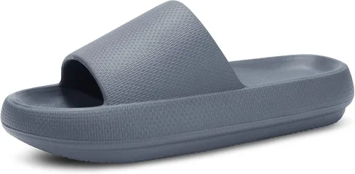 Miniatura 11 de welltree Sandalias antideslizantes para mujeres y hombres, sandalias antideslizantes para baño y ducha, suela gruesa suave para interiores