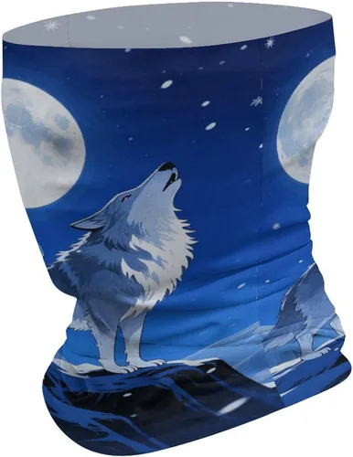 Miniatura 2 de Polaina de cuello de lobo, transpirable y absorbente de humedad, pasamontañas, protección solar, bufanda ligera, diseño sin costuras para deportes